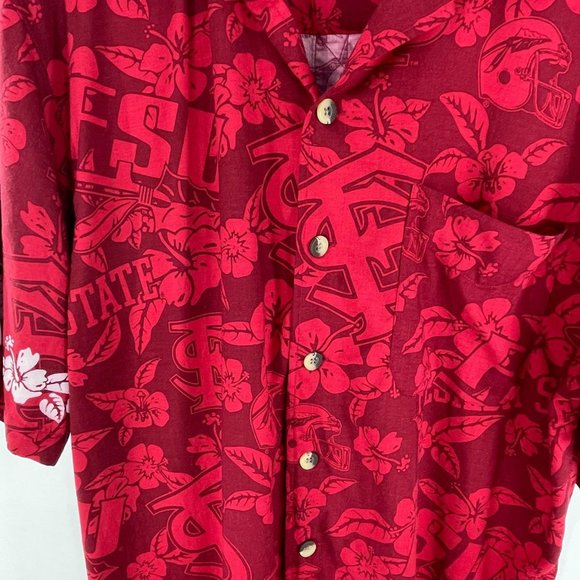 NCAA FLORIDA STATE HAWAIIAN BUTTON DOWN SHIRT - Picture 3 of 4